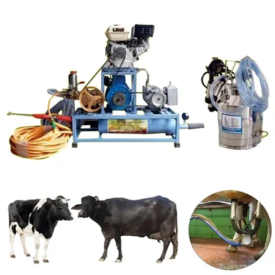 Single Bucket (25L) Milking Machine with 3HP Motor and 6.5HP Engine
